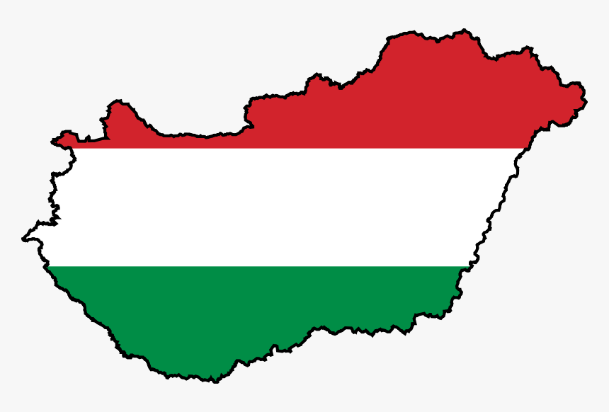 Hungary Flag - Map Of Hungary With Flag