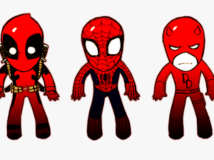 Spider-man Daredevil Deadpool Iron Man Clint Barton - Daredevil Vs Deadpool Vs Spiderman