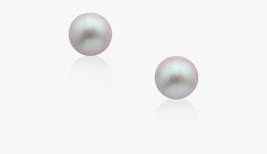 Iridescent Gray Button Pearl Stud Earrings - Pearl