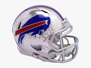 Buffalo Bills Chrome Riddell Speed Mini Football Helmet - Buffalo Bills Chrome Helmet