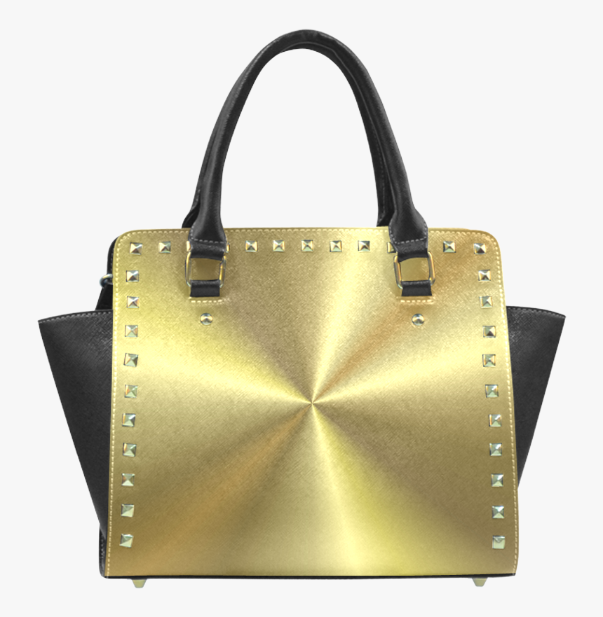 Gold Sun Rays Rivet Shoulder Handbag - Handbag