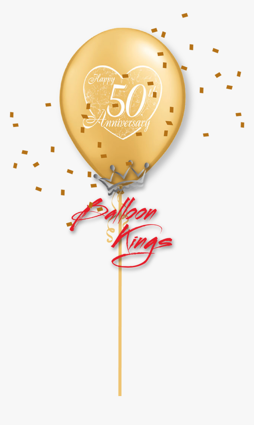 11in Latex 50th Anniversary - Transparent New Years Confetti