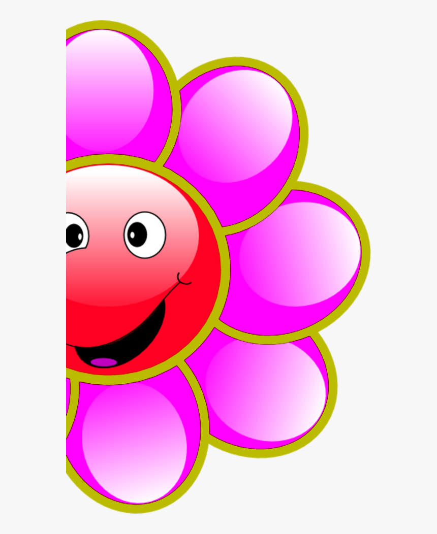 Smiling Flowers Clipart - Smilin