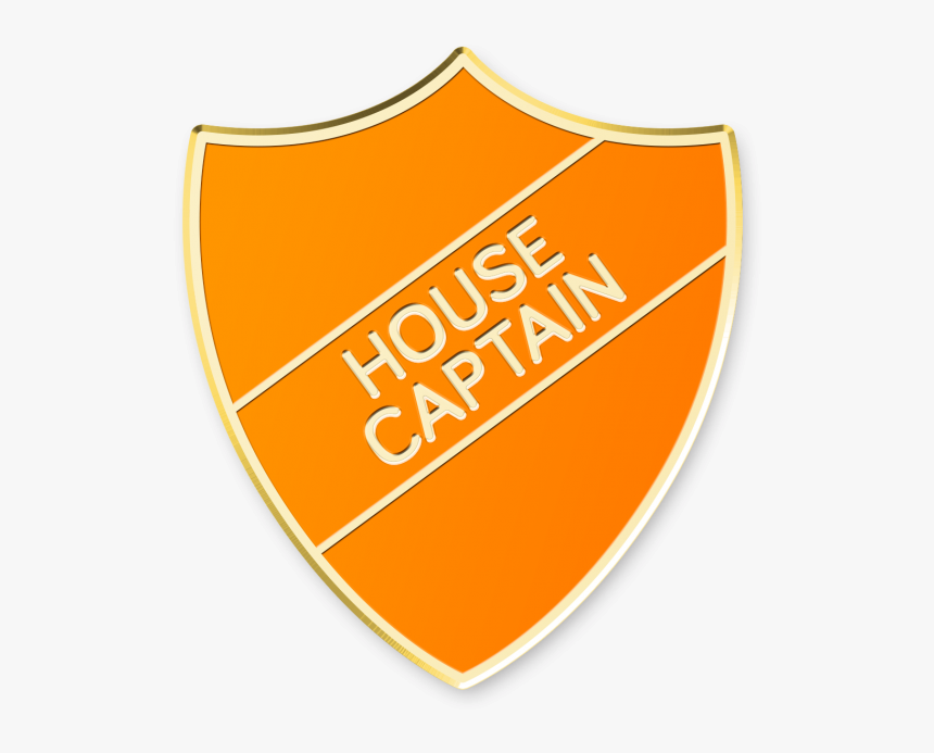 School Badges Pink House Captain Enamel School Shield - Captain