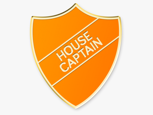 School Badges Pink House Captain Enamel School Shield - Captain