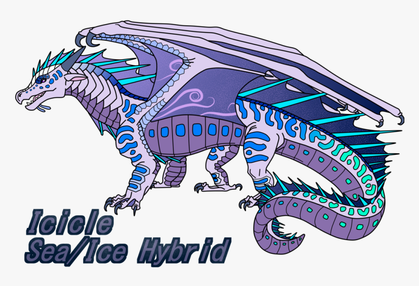 Transparent Ice Cicles Png - Wings Of Fire Icewing Seawing Hybrid