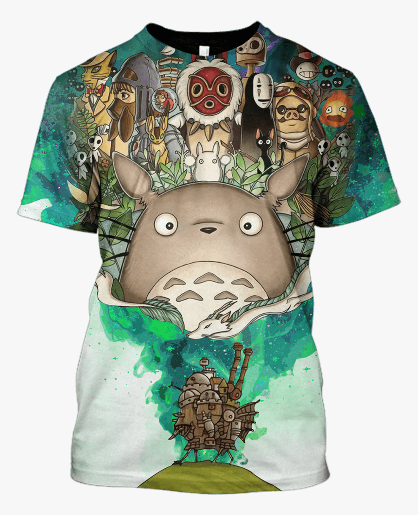3d My Neighbor Totoro Full Print T Shirt - T-shirt