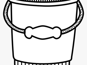 Black And White Clipart Of Water Bucket - Bucket Black And White Clipart