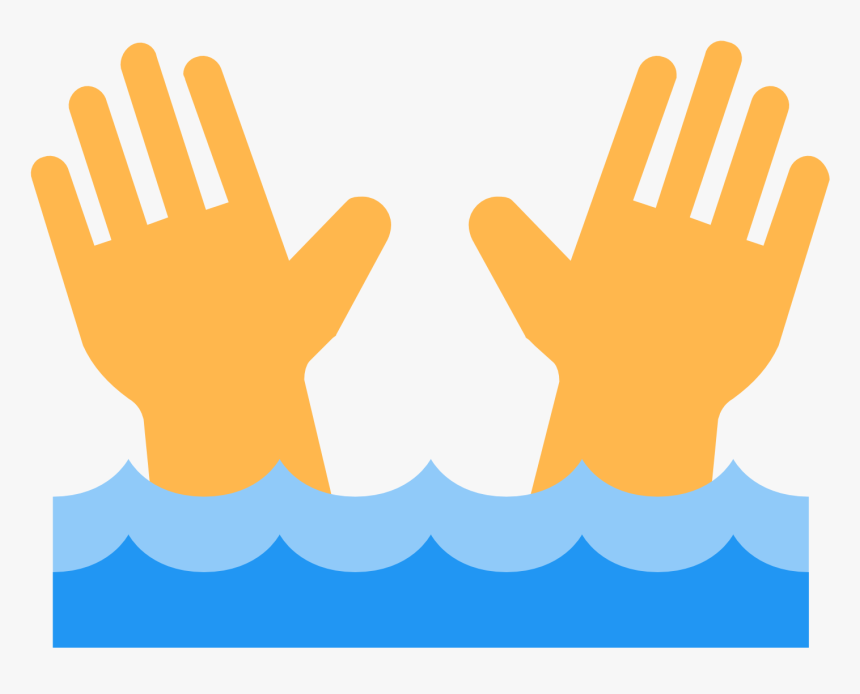 Dangerous Current Icon - Person Drowning Icon Png