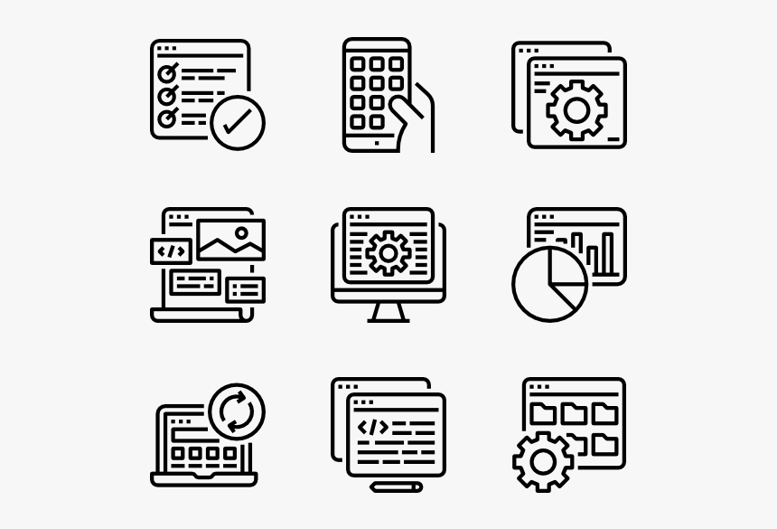 Web Development - Review Vector Icon Png