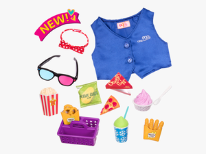 Cinema Snacks Movie Accessory For 18-inch Dolls - Our Generation New Dolls