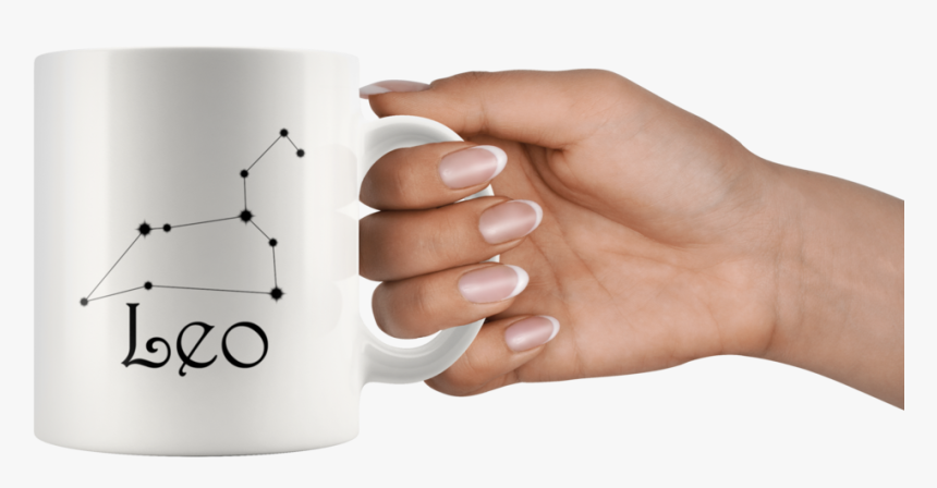 Zodiac Leo Constellation Ceramic Coffee Mug - Coffee Mug Hand Png