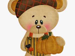 Welcome Fall Add On - Teddy Bear Fall Clipart