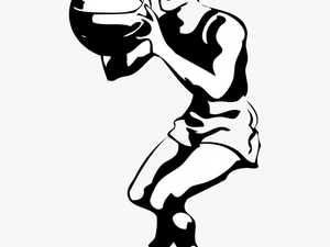 Basketball Basketball Player Team Player - Basketball Player Clipart Black And White
