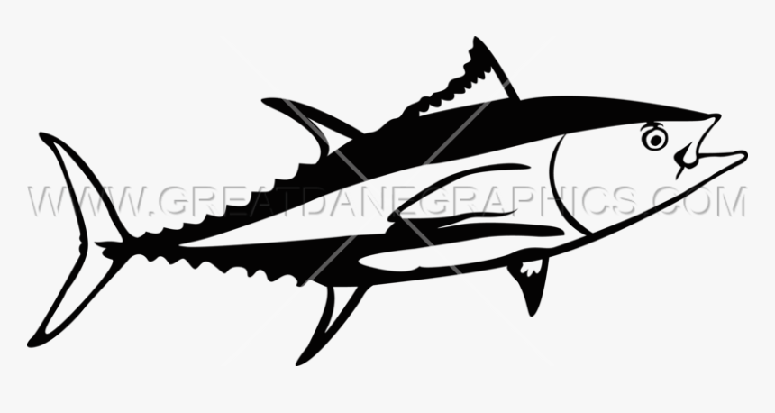 Tuna Fish Clipart Black And White Clip Transparent - Tuna Png Black And White