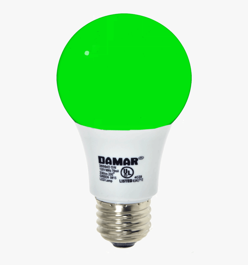 Transparent Green Light Bulb Png