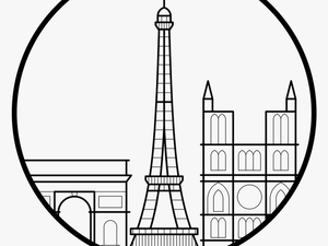 Transparent Torre Eiffel Dibujo Png - Paris