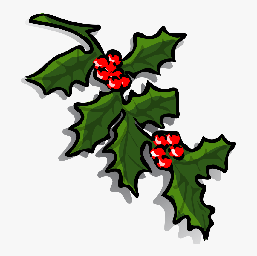 Graphics Of Christmas Wreaths And Holly Sprigs Clipart - Holly Sprigs Clip Art