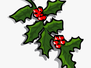 Graphics Of Christmas Wreaths And Holly Sprigs Clipart - Holly Sprigs Clip Art