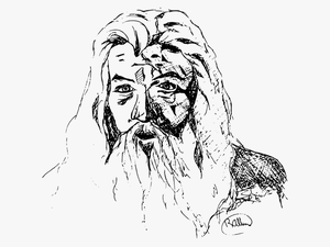 Wise Man Png Transparent - Lord Of The Rings Line Art