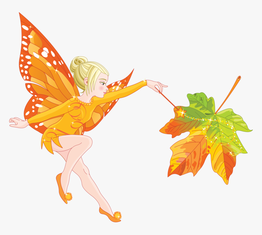Cartoon Autumn Fairy
