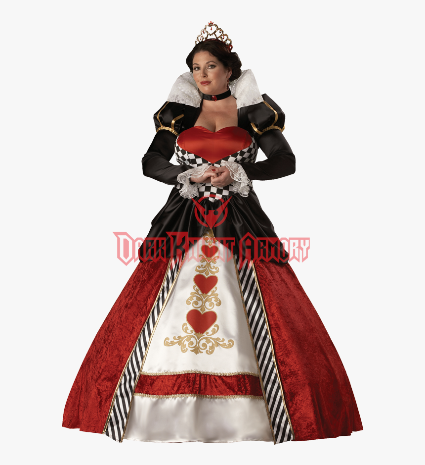Transparent Queen Of Hearts Card