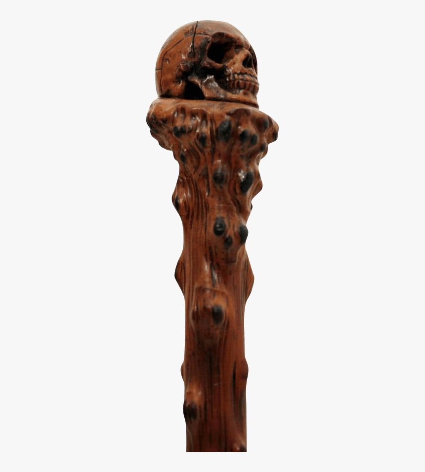 19th Century Skull Walking Stick - Skull Walking Stick Carving