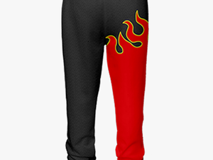 Tekken Jin Kazama Red Flame Cosplay Jogging Pants Fullprinted - Pocket
