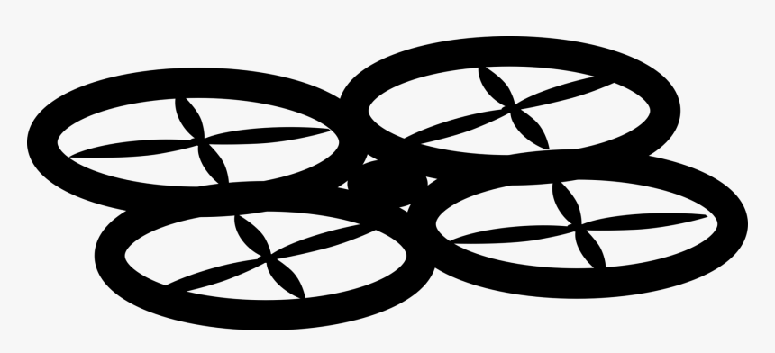 Transparent Quadcopter Clipart - Dron Clipart