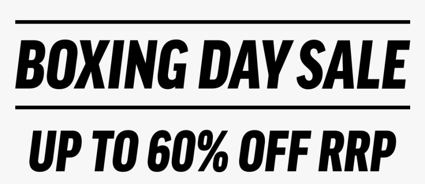 Boxing Day Sale Up To 60% Off Rrp - Black-and-white