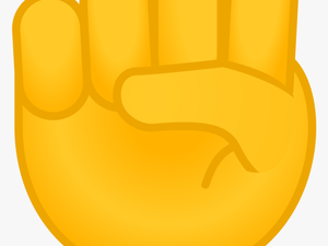 Raised Fist Icon - Hand Yellow Icon Png