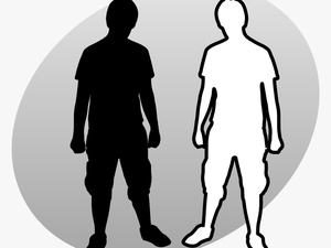 People Png Black And White - 12 Year Old Boy Silhouette