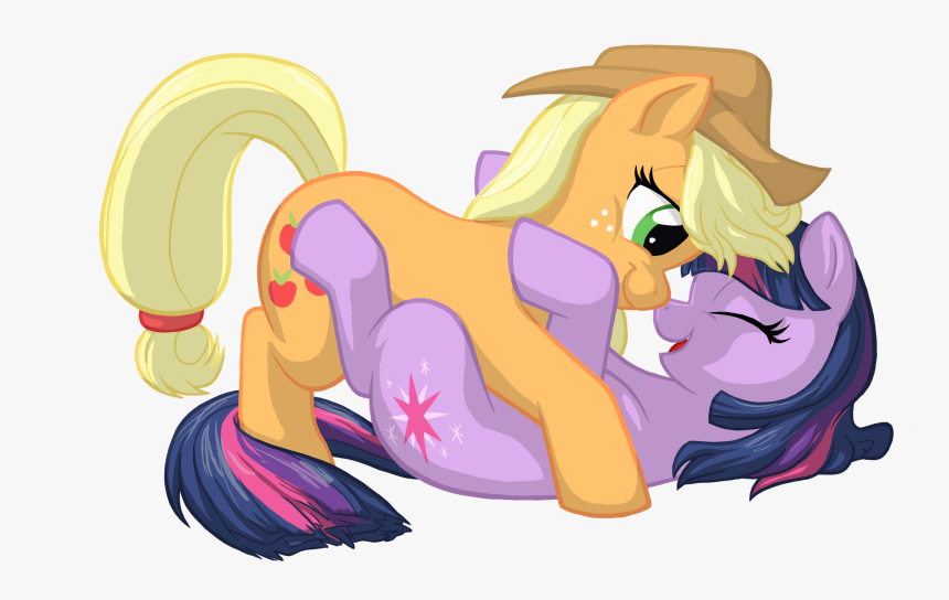 Twilight Sparkle Pony Rarity Cartoon Mammal Vertebrate - My Little Pony Twilight And Applejack