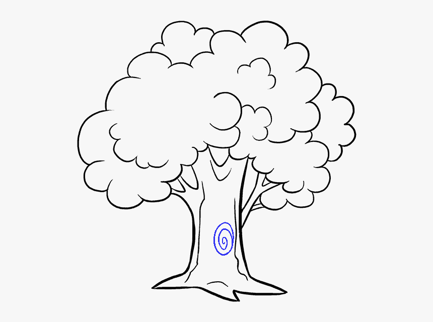 How To Draw Cartoon Tree - Cartoon Tree Easy Drawing