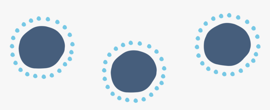 Little Blue Dots Surround Pattern Pattern-01 - Circle