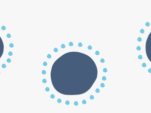 Little Blue Dots Surround Pattern Pattern-01 - Circle