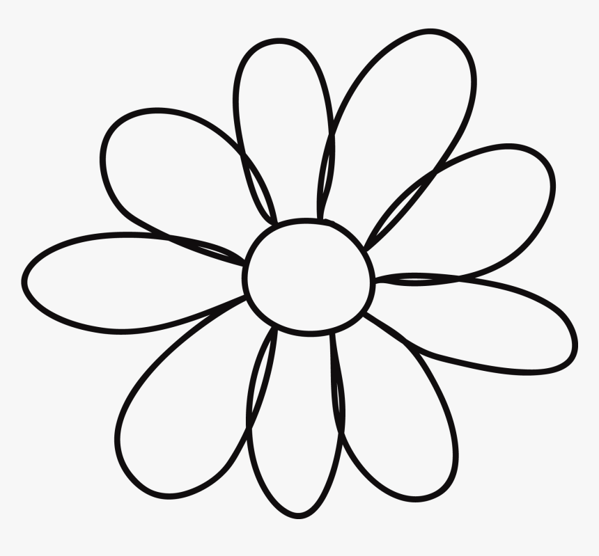 Flower Petal Template - Easy Things To Draw Words