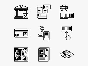 Barcode And Qr Code - Library Vector Icon