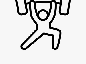 Weightlifting Coloring Page - Icon Weightlift