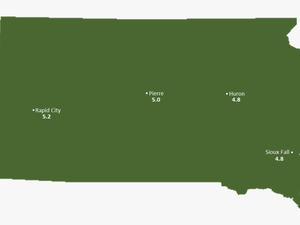 South Dakota Sun Light Hours Map - South Dakota Map Transparent