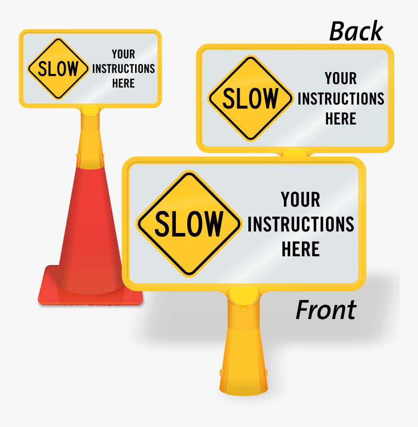 Cone Clipart Safety Cone - Traffic Cone Sign Holder