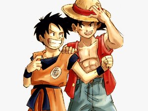 Goku And Luffy - Luffy And Goku
