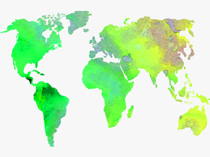 Picture Of Diagram World - Transparent Background High Resolution World Map Png