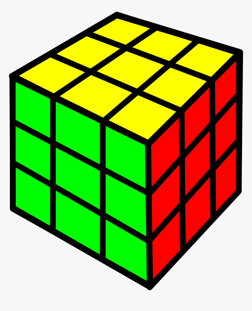 Rubik Cube Clip Arts - Object That Are Square Clipart