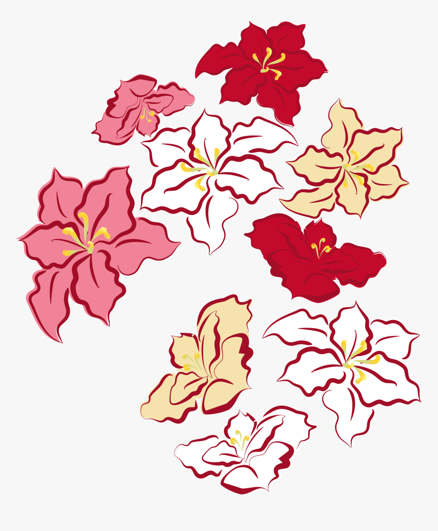 Poinsettia Clip Decorative - Clipart Poinsettia Png Christmas Flower Transparent