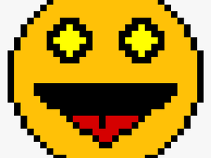 Sparkle Eye Happy Face - Pixel Coin Gif
