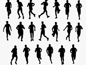 Running Transparent Png - Person Running Silhouette Png