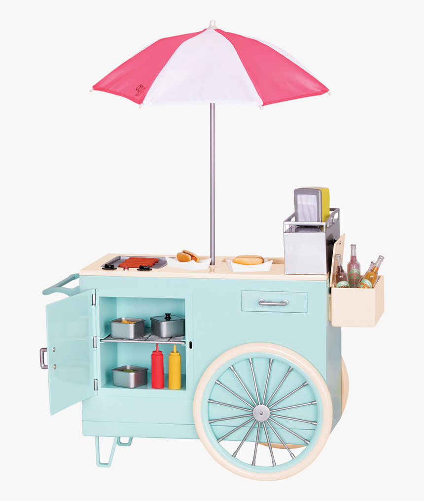 Transparent Hotdog Cart Png - Coisas Da Our Generation