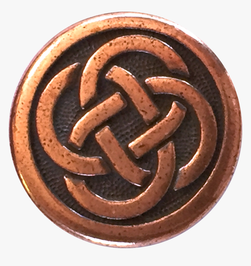 Celtic Knot Copper Metal Button 5/8