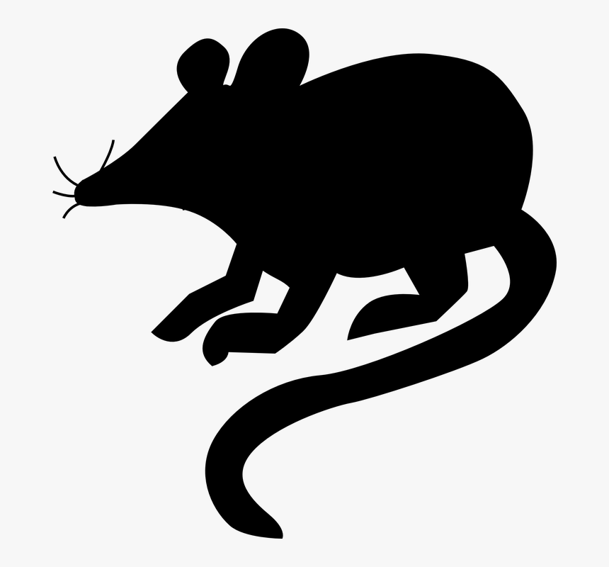 Mouse Rat Silhouette - Silueta D